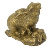 Bunny Statue Sturdy Brass Retro Look Fine Details Stable Durable