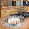 Housoutil Big Hole Colander with Handle, Stainless Steel hole Colander