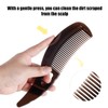 PEUTIER Dandruff Comb for Scalp, 8.18x1.97in Dark Brown Scalp Comb