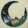 Camping On the Moon Patch Embroidered Applique Badge Iron On