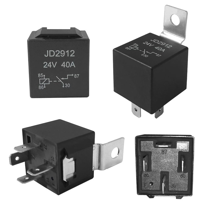 Aiqeer 4 Pin Car Relay, 24V 40A SPST Automotive Relay