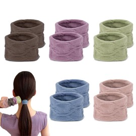 Mythya Ligas para el Cabello 10 Piezas, Ligas para Cola de Caballo sin Maltratar el Cabello, Una Gruesa Goma para el Pelo para Adornar la Muñeca, Accesorios para el Cabello para Niña y Mujer