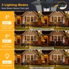 DARIISI 2 Pack Solar Post Lights, Motion Sensor Solar Lamp