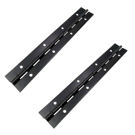 2 Pcs Piano Hinge, 250 x 30 x 1mm Iron Long Furniture Hinge Heavy Duty Continuous Hinge with Holes for Pianos, Cabinet Doors and Large Windows