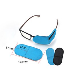 ccHuDE 12 Pcs Reusable Fabric Eye Patches Lazy Eye Patches Medical Eye Covers Kids Eye Glasses Patches Single Eye Masks Black