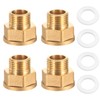 Reducer 3/4 Inch to 1/2 Inch Adapter, Brass Reducer 3/4