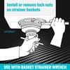 DURATECH Sink Strainer Lock Nut Wrench, Adjustable up to 4-3⁄4"