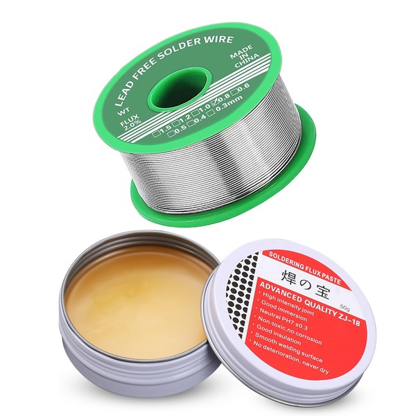 Solder 0.8 mm with 50 g Solder Paste, Solder Lead