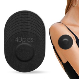 Freestyle-Libre-3-Pflaster, 40 Stück Pflaster für Freestyle Libre 1, 2 & 3 Sensor Wasserfest Selbstklebend Atmungsaktiv Hautfreundlich Klebepflaster von YOUSHARES(Schwarz)