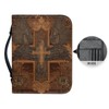 Chicprint Vintage Sacred Cross Eagle Bible Bag with Bookmark Pu