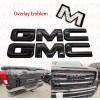 Auto Front Rear Gloss Black Emblem Overlay 2019-2022 GMC Sierra