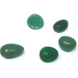 Natural Green Polished Aventurine Stone - Set of 5 Natural Stones to Balance Your Vital Energy