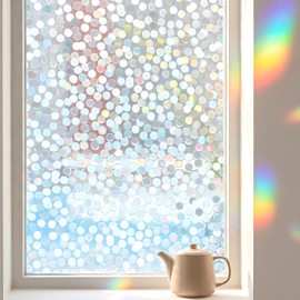 Dots Window Film Privacy Static Cling No Glue Anti UV Removable 17.5x78.7in