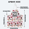 PLITI Funny Nail Tech Gifts Nail Technician Apron With Pockets