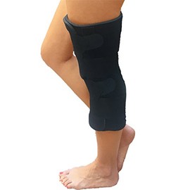 18" Alpha Medical Trim and Wrap Knee Immobilizer and Support Brace with Comfort Foam and EZ-Close Elastic Straps. Made in USA. L1830