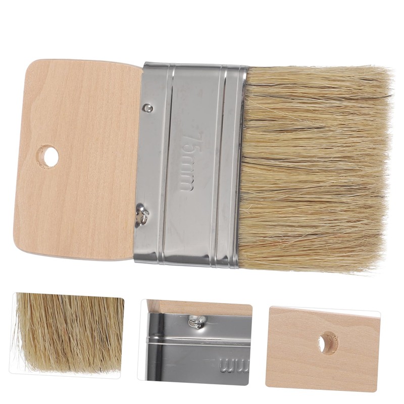 TEHAUX Beach Sand Brush with Handle Multipurpose Natural Boar Bristle
