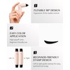 SUMEITANG Black Winged Eyeliner Stamp Pen, Dual Head 90° Rotating