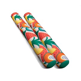 Big Joe Noodle 2 Pack No Inflation Needed Pool Float, Fruit Salad Doubled-Sided Mesh, Quick Draining Fabric, 4 Feet Jumbo