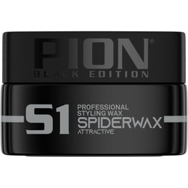 Pion S1 Spider Wax Hair Styling Wax 175 ml Black Edition S1 Spider Wax Attractive/Matte