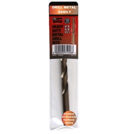 TTP HARD Drills 10mm Drill bit - Cobalt Hardened bits for Drilling Hard Steel & Stainless, Heavy Duty Universal Drills for Cutting Tough Metal, Professional jobber Industrial 135 Degree Point