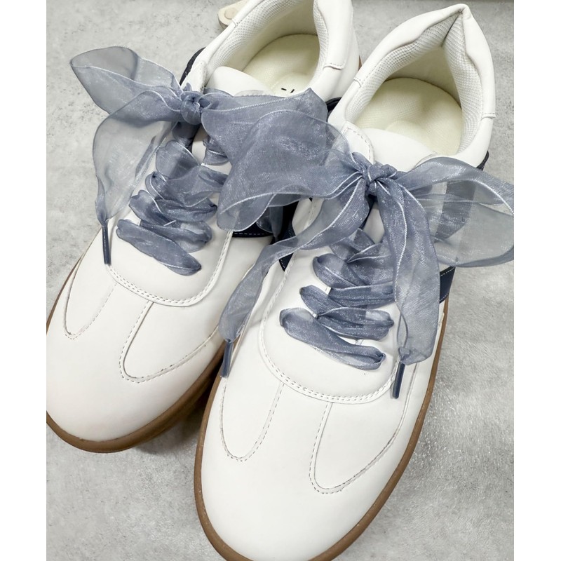Wigo Women's Organza Shoelaces, Cute Gift, Present, gray