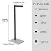 JOMANDAN 304 Stainless Steel Freestanding Toilet Paper Holder with Marble