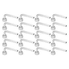 20PCS Car Air Conditioner Connector Angled 90° 3/8in For Trucks Engineering Vehicles Air Conditioning Retrofit