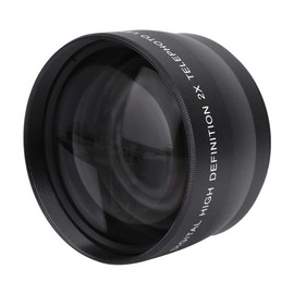 Archuu 58mm HD Camera Lens with 2x Magnification Teleconverter 62mm Lens Filter for E Auto Focus Fixed Focal 1:1 Magnification