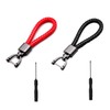 GZXYUAN 2 Pieces Car Braided Keychain Universal Keyring Ring with