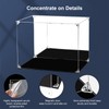 FHMIDIC Acrylic Display Case, Transparent Figures Display Case with Mirrored
