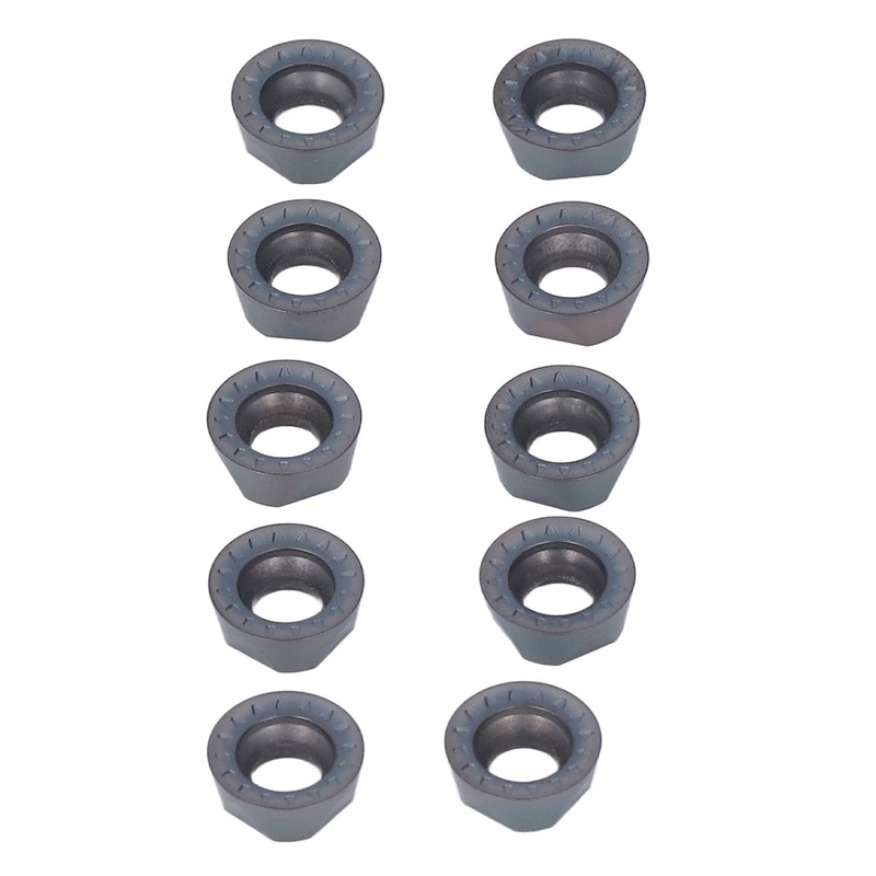 10Pcs Carbide Turning Inserts Round Coated Blade for Wood Metal