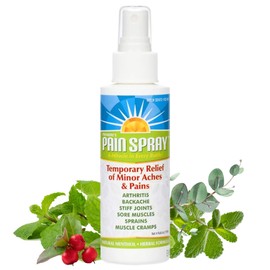 Premiere's Pain Spray All-Natural Menthol & Peppermint Oil Herbal Blend for Joint and Nerve Pain, Muscle Soreness, Sprains, Cramps, Sports Injuries, Back Pain & Neck Shoulder Aches - Three Pack