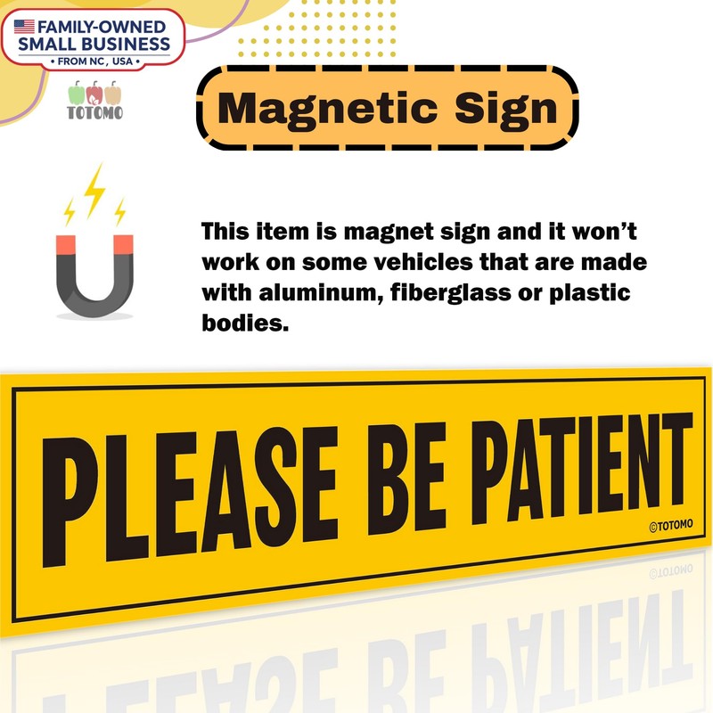 TOTOMO New Driver Student Driver Magnet for Car - Large