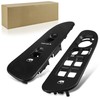 BASIKER Driver and Passenger Black Door Window Switch Panel Bezel