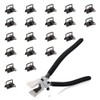 SPEEDWOX 20 Pcs Keychain Fob Hardware Set with 1 Pair