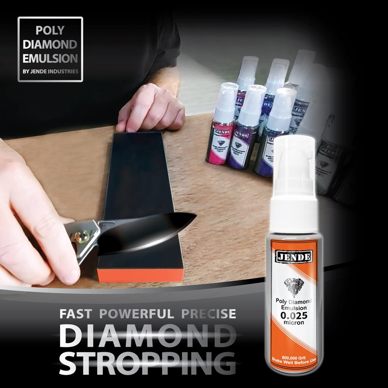 Jende 0.025 Micron Poly Diamond Stropping Emulsion 25ml | Knife