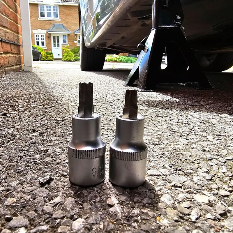 TOP-VIGOR 2Pcs 3/8-Inch Drive by 12mm Deep and Shallow Socket,