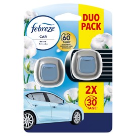 Febreze Febreze Auto Lufterfrischer 4ml, Auto-Clip-Nachfller mit Duft Reine Frische Bek?mpft Gerche im Auto, 2 Einheit