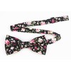 Floral Bow Tie Pocket Square Set Novelty for Men Patterned