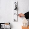 Yohsnor Vertical Wall-Mounted Key Holder – Stylish Entryway Hook Rack,