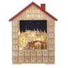 Kurt S. Adler 19-Inch Battery-Operated Light-Up House with Nativity Scene