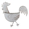 DII Galvanized Planter Collection Wall Hanging, Rooster, 14.25x3.75x13.75, Iron