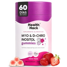 Myo Inositol y D-Chiro Inositol 40:1 180 Gomitas Sin Azúcar Health Hack