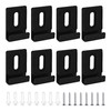 PDETVEO 8PCS Mirror Mounting Clips, Stainless Steel Heavy Duty Mirror