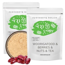 Wuriga Story 국산 볶은 팥가루 500gx2봉 팥분말 Korean Roasted Red Bean Powder 500g x 2 bags Red Bean Flour