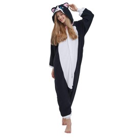SAMGU Unicorn Adult Pyjamas Cosplay Animal Onesie Bodysuit Sleepwear Dress Overall Animal Sleepwear Adult - cat, size: l