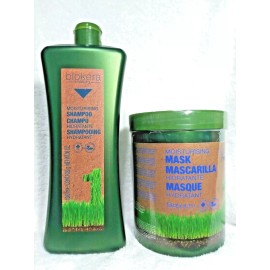 SALERM BIOKERA NATURA MOISTURISING SHAMPOO 1000 ML/36 oz + MASK 35.4oz. SET