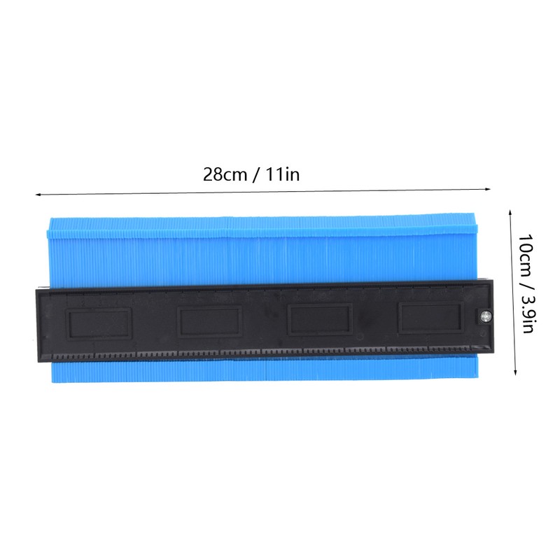 Contour Gauge ABS Plastic Multifunctional Irregular Ruler Woodwooking Measuring ToolBlue