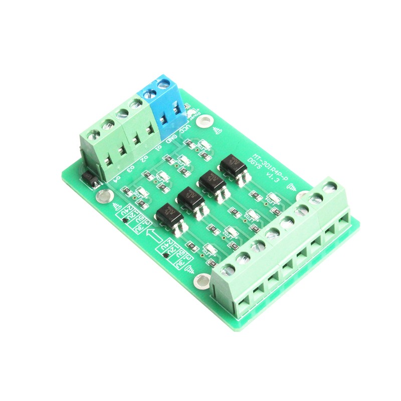 NOYITO 4-Channel Optocoupler Photoelectric Isolator Module Level Voltage Converter Module