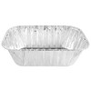 Handi-Foil 1 lb. Aluminum Foil Small Mini-Loaf Bread Pan w/Clear